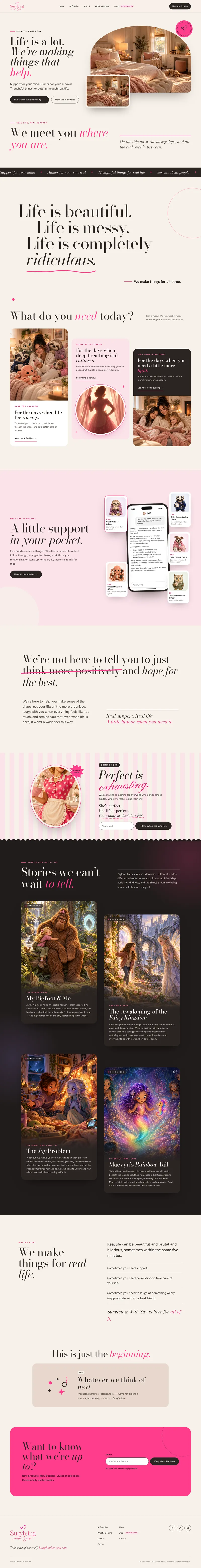 Surviving with Sav homepage